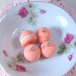 4pcs French Macaroons - Peach
