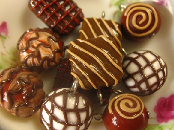 8pcs - Box Of Chocolate Collection Charms