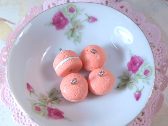 4pcs French Macaroons - Peach